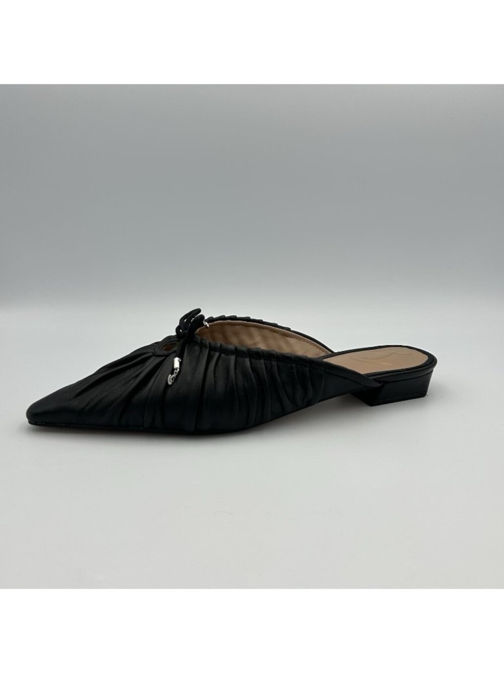 Sam Edelman Julia Pump Mule Women’s Size 10 Black Leather Pointed Flat Shoes